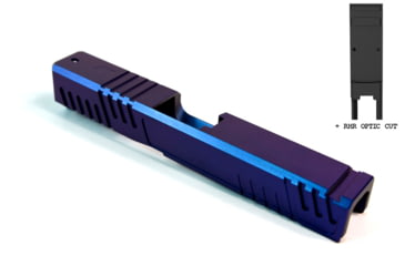 Image of Gun Cuts Shift Slide for Glock 19, Optic Cut, Arctic Laser Blue, GC-G19-SHF-ALS-RMR