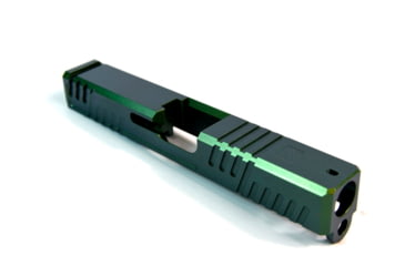 Image of Gun Cuts Shift Slide for Glock 19, Optic Cut, Radioactive Green, GC-G19-SHF-RGR-RMR