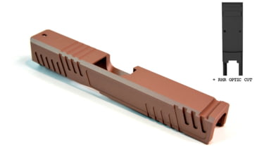Image of Gun Cuts Shift Slide for Glock 19, Optic Cut, Rose Gold, GC-G19-SHF-RGO-RMR