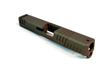 Image of Gun Cuts Shift Slide for Glock 19, Optic Cut, Smoked Bronze, GC-G19-SHF-SBR-RMR