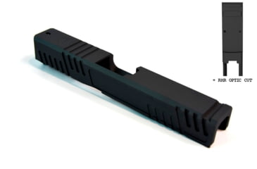 Image of Gun Cuts Shift Slide for Glock 19, Optic Cut, Sniper Gray, GC-G19-SHF-SGR-RMR