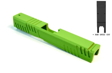 Image of Gun Cuts Shift Slide for Glock 19, Optic Cut, Zombie Green, GC-G19-SHF-ZGR-RMR