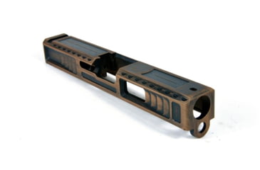 Image of Gun Cuts Viper Slide for Glock 19, No Optic Cut, Battleworn Copper, GC-G19-VIP-COPBW-NO