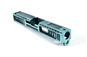 Image of Gun Cuts Viper Slide for Glock 19, No Optic Cut, Battleworn Robbins Egg Blue, GC-G19-VIP-REBBW-NO