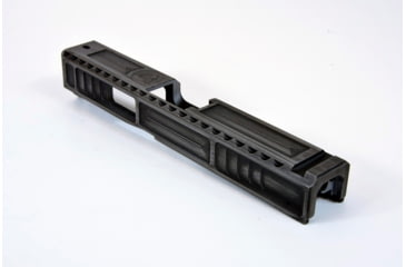 Image of Gun Cuts Viper Slide for Glock 19, No Optic Cut, Battleworn Silver, GC-G19-VIP-CSIBW-NO