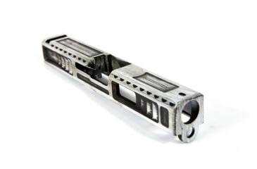 Image of Gun Cuts Viper Slide for Glock 19, No Optic Cut, Battleworn White, GC-G19-VIP-SWHBW-NO