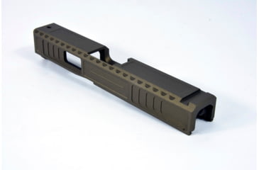Image of Gun Cuts Viper Slide for Glock 19, No Optic Cut, Burnt Bronze, GC-G19-VIP-BBR-NO