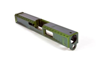 Image of Gun Cuts Viper Slide for Glock 19, No Optic Cut, Radioactive Green, GC-G19-VIP-RGR-NO