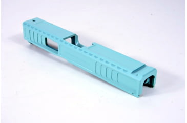 Image of Gun Cuts Viper Slide for Glock 19, No Optic Cut, Robbins Egg Blue, GC-G19-VIP-REB-NO