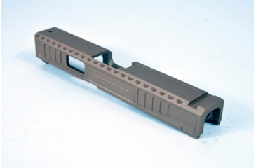 Image of Gun Cuts Viper Slide for Glock 19, No Optic Cut, Smoked Bronze, GC-G19-VIP-SBR-NO