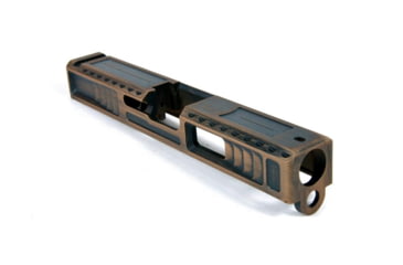 Image of Gun Cuts Viper Slide for Glock 19, Optic Cut, Battleworn Copper, GC-G19-VIP-COPBW-RMR