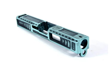Image of Gun Cuts Viper Slide for Glock 19, Optic Cut, Battleworn Robbins Egg Blue, GC-G19-VIP-REBBW-RMR