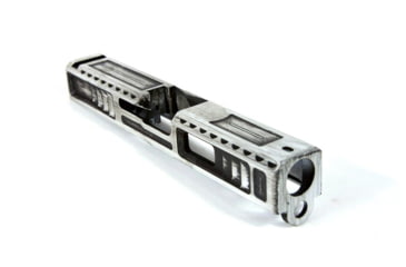 Image of Gun Cuts Viper Slide for Glock 19, Optic Cut, Battleworn White, GC-G19-VIP-SWHBW-RMR