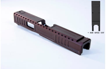 Image of Gun Cuts Viper Slide for Glock 19, Optic Cut, Black Cherry Bomb, GC-G19-VIP-BCB-RMR