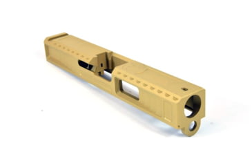 Image of Gun Cuts Viper Slide for Glock 19, Optic Cut, Gold, GC-G19-VIP-GOL-RMR