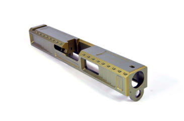 Image of Gun Cuts Viper Slide for Glock 19, Optic Cut, Leprechaun Gold, GC-G19-VIP-LGO-RMR
