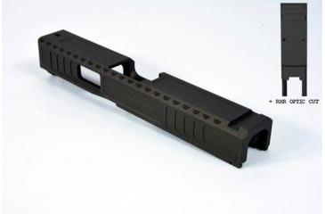Image of Gun Cuts Viper Slide for Glock 19, Optic Cut, Midnight Bronze, GC-G19-VIP-MBR-RMR