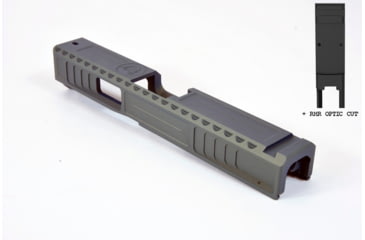 Image of Gun Cuts Viper Slide for Glock 19, Optic Cut, Northern Lights, GC-G19-VIP-NLI-RMR
