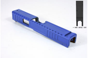 Image of Gun Cuts Viper Slide for Glock 19, Optic Cut, NRA Blue, GC-G19-VIP-NBL-RMR