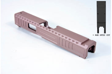 Image of Gun Cuts Viper Slide for Glock 19, Optic Cut, Rose Gold, GC-G19-VIP-RGO-RMR