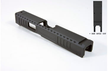 Image of Gun Cuts Viper Slide for Glock 19, Optic Cut, Sniper Gray, GC-G19-VIP-SGR-RMR