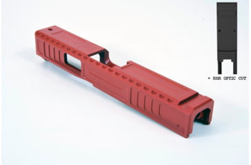 Image of Gun Cuts Viper Slide for Glock 19, Optic Cut, USMC Red, GC-G19-VIP-URE-RMR