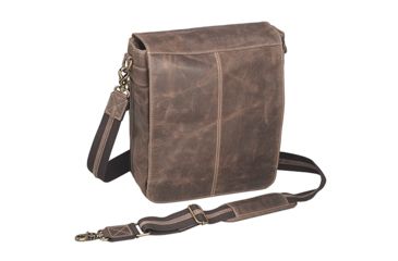 Image of Gun Tote'n Mamas Buffalo Leather Vintage Messenger Bag, Vintage Brown Distress 290669