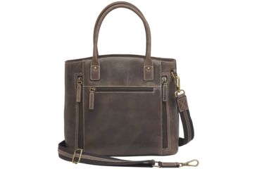 Image of Gun Tote'n Mamas Concealed Carry Distressed Buffalo Leather Town Tote Purse, Brown, GTM-CZY/51