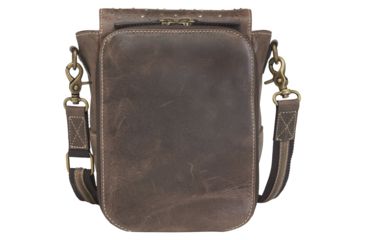 Image of Gun Tote'n Mamas Concealed Carry Distressed Leather Cross Body Satchel, Brown, GTM-CZY/80