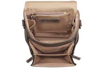 Image of Gun Tote'n Mamas Concealed Carry Distressed Leather Cross Body Satchel, Brown, GTM-CZY/80