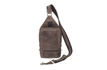 Image of Gun Tote'n Mamas GTMCZY108 Sling Backpack Leather Brown Includes Standa