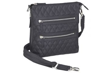 Image of Gun Tote'n Mamas QuIlted Microfiber Cross-Body Flat Sac, Black 290674