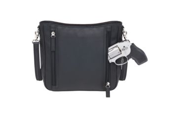 Image of Gun Tote'n Mamas Concealed Carry Slim X-Body, Pebble Grain Cowhide, Cinnamon/Black, GTM-98/CINM
