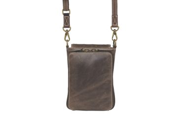 Image of Gun Tote'n Mamas Concealed Carry X-Body Smartphone Pouch, Distressed Leather, Brown, GTM-CZY/07