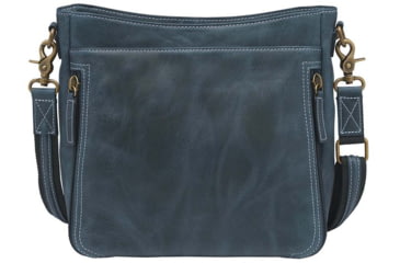 Image of Gun Toten Mamas Distressed Leather Slim X-Body RFID Purse - Womens, Blue, GTM-CZY-98/BLUE