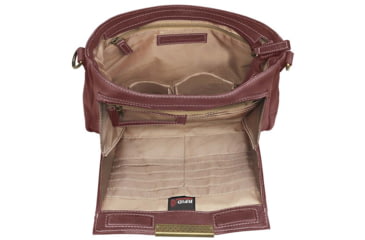 Image of Gun Toten Mamas Distressed Leather Slim X-Body RFID Purse - Womens, Red, GTM-CZY-98/RED