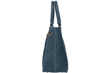 Image of Gun Toten Mamas Distressed Leather Town Tote - Womens, Blue, GTM-CZY-51/BLUE