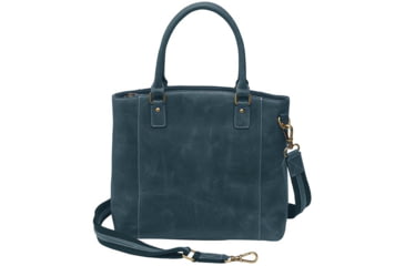 Image of Gun Toten Mamas Distressed Leather Town Tote - Womens, Blue, GTM-CZY-51/BLUE