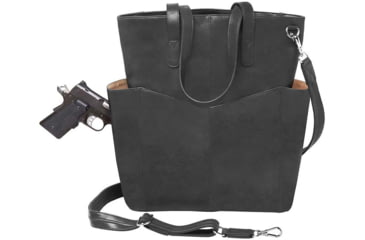 Image of Gun Toten Mamas Oversized Leather RFID Travel Tote - Womens, Black, GTM-107/BK