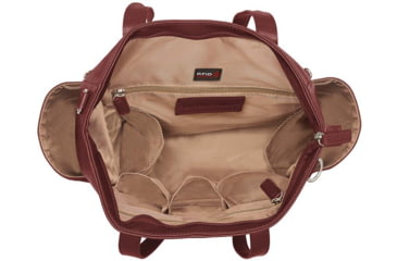 Image of Gun Toten Mamas Oversized Leather RFID Travel Tote - Womens, Cherry, GTM-107/CHERRY