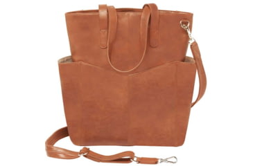 Image of Gun Toten Mamas Oversized Leather RFID Travel Tote - Womens, Tan, GTM-107/TN