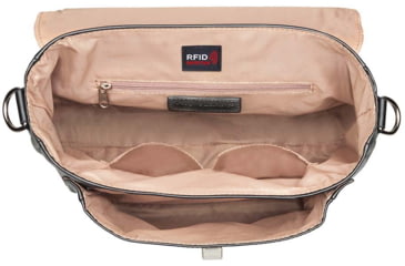 Image of Gun Toten Mamas Satchel, Cowhide With Suede - Womens, Black, GTM-36/BK