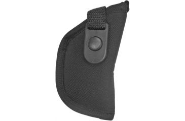 Image of Gunmate Black Hip Holster Fits Belt Width Up to 2in, Clam, Up to 2 1/4in Small Frame