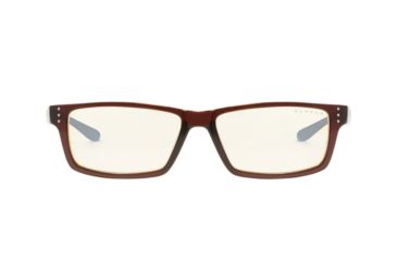Image of Gunnar Optiks Riot Glasses, Rectangular Shape, Espresso/Amber RIO-00201