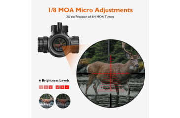 Image of GUNNR Heimdall 6-24x50mm 30mm Tube Rifle Scope, Second Focal Plane, 1/8 MOA Reticle, Black, FFP-0624-50
