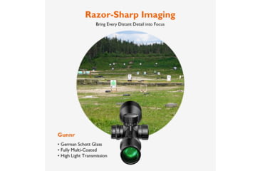 Image of GUNNR Heimdall 6-24x50mm 30mm Tube Rifle Scope, Second Focal Plane, 1/8 MOA Reticle, Black, FFP-0624-50
