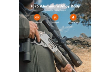 Image of GUNNR Heimdall 6-24x50mm 30mm Tube Rifle Scope, Second Focal Plane, 1/8 MOA Reticle, Black, FFP-0624-50