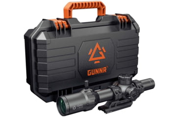 Image of GUNNR Odin 1-8x24mm 30mm Tube FFP LPVO Rifle Scope with Mount and Case, Black, GUNBOXS18