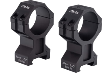 Image of GUNNR Sleipnir 30mm 1.5 inch scope Rings, Black, MON-FT15-30