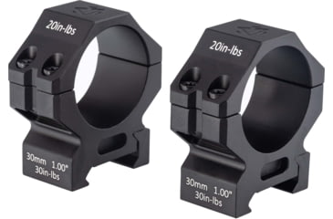 Image of GUNNR Sleipnir 30mm 1 inch scope Rings, Black, MON-FT01-30
